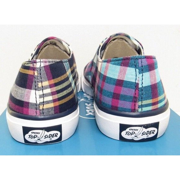 Men's Sperry Top-Sider Cloud CVO Deck Sneakers Black Plaid Size 5 NWT - STS22336 - Picture 4 of 6